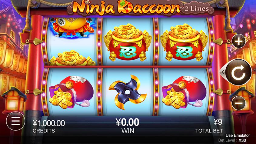 Ninja Raccoon สล็อตค่าย CQ9 เว็บตรง ทดลองเล่นเกม PG SLOT